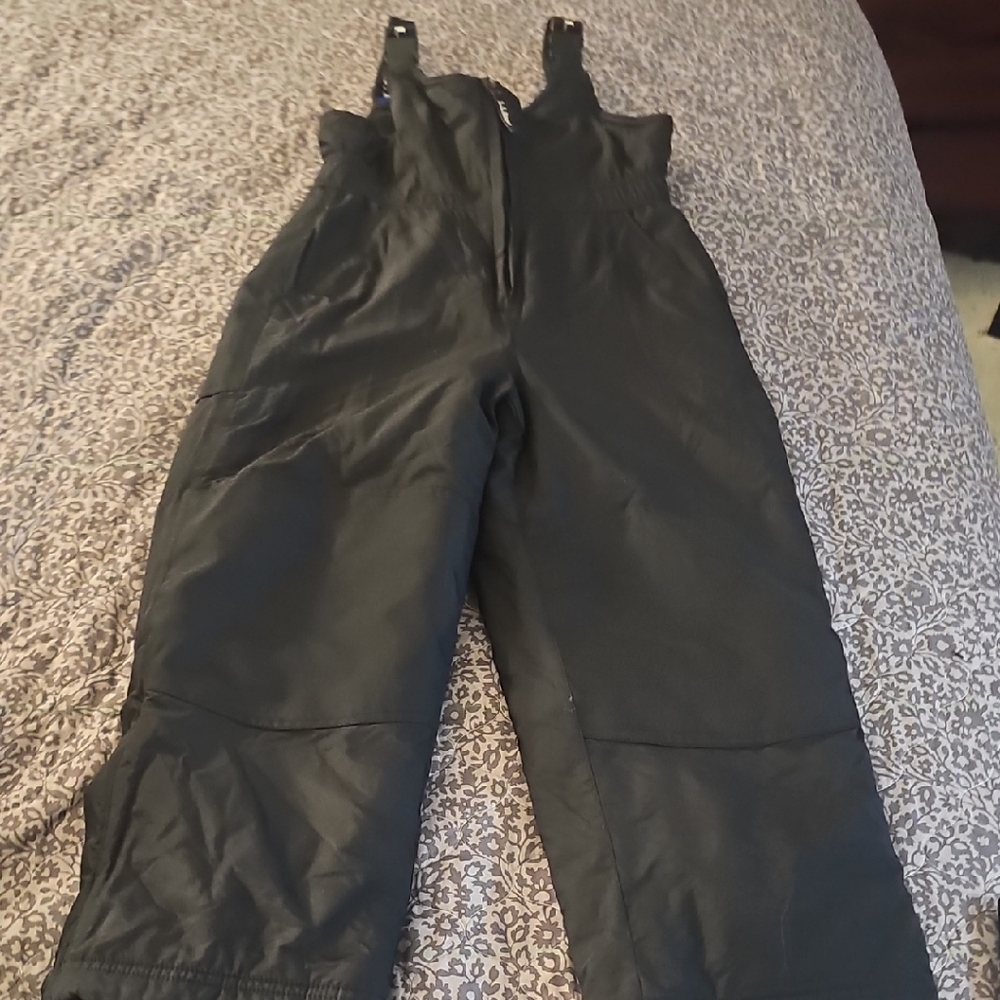 L.L. Bean Black Insulated Snow Coverall Size 8